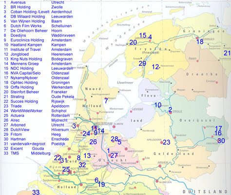 Overzicht locaties